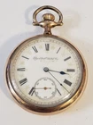 ELGIN 16S 17J ADJ SCARCE GRADE 160 FANCY MULTI-COLOR DIAL 14K G.F. CASE.