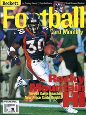 February 1999 Beckett Football Card Monthly - Terrell Davis - Denver Broncos