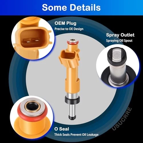 Fuel Injectors 23250-0T020 Replacement for Scion xD 2008-2009, Toyota Corolla 20 Foto 4 de 4