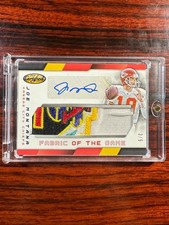 Joe Montana 2016 Certified Fabric Of The Game Used 35 Anniversary Patch Auto /5