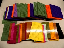 64 Piece Lego Base Plate Lot  {WASHED}