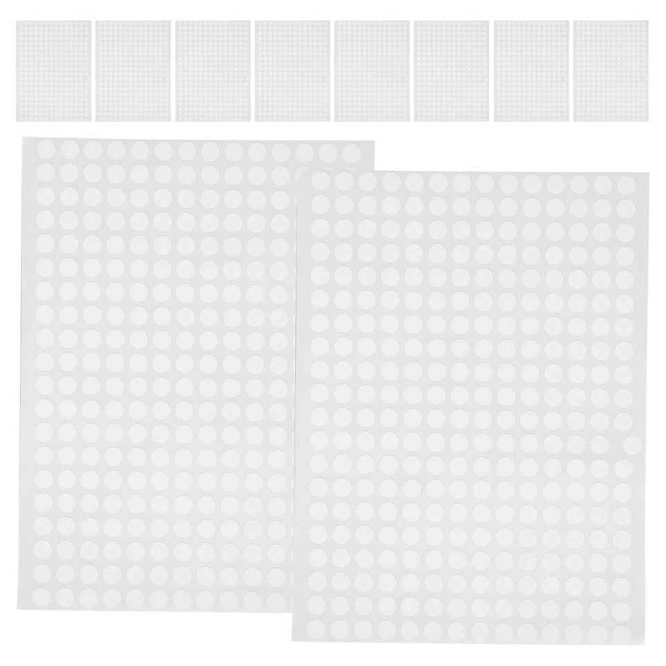 Label Sticker Paper Round Black Round Dot Stickers Paper Labels for Kids Reusable Color Coding ...