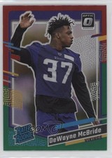 2023 Donruss Rated Rookie Optic Preview Red & Green Prizm DeWayne McBride 0ur2