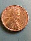 1909 Rare, 1st Year, VDB Lincoln Wheat Cent No Mint Mark, Good cond