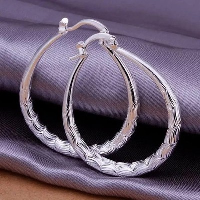High quality 925 Sterling Silver Jewelry beautiful Earrings For women fashion