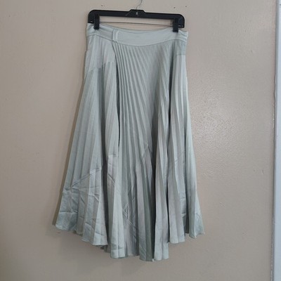 Vince Pleated Skirt Size 6 Sage Green Lined