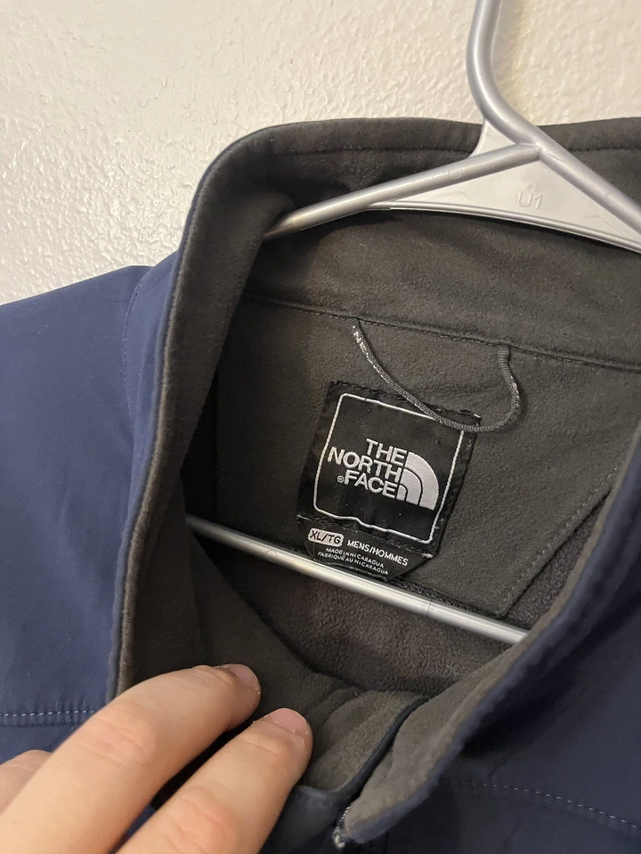 The North Face Softshell Full Zip Jacket TNFAPEX Mock Neck Blue Men’s Size XL - Image 2 of 4