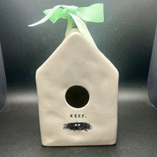 Rae Dunn Vintage Nest Ceramic Birdhouse by M Studios Rare