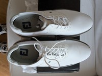 Footjoy Men's Traditions Leather  UK. Size 10. WIDE Spikes  New Boxed Pristine