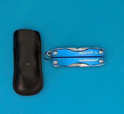 Leatherman Squirt S4 Multi-Tool, Key Ring, Retired, BLUE!