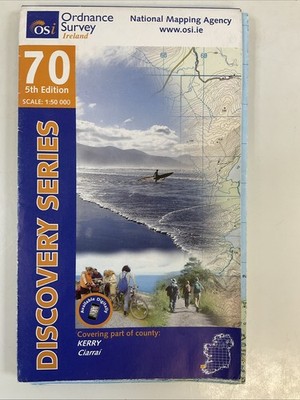 Ordnance Survey Ireland Discovery Series Map 70 5th Edition c2015