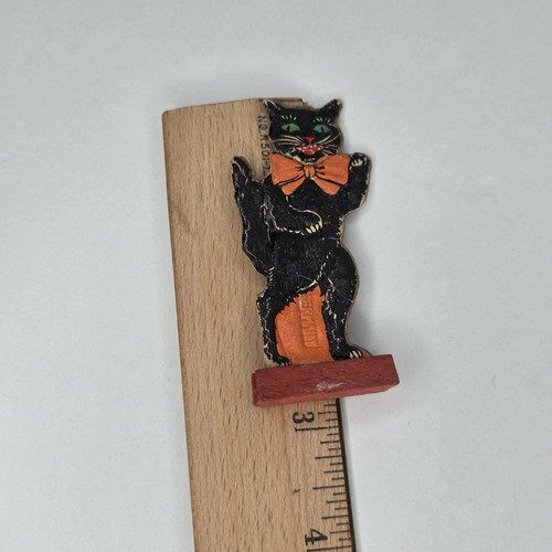 Altes Vintage Antik Halloween Deutsches Kegelspiel Schwarze Katze Germany 20er Jahre - Bild 9 von 22