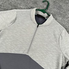 Under Armour 1/4 Zip Pullover Shirt Womens XL Gray Long Sleeve ColdGear Active