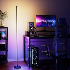 RGB Corner Floor Lamp, 65" Color Changing LED Floor Lamp Bluetooth APP Remote...