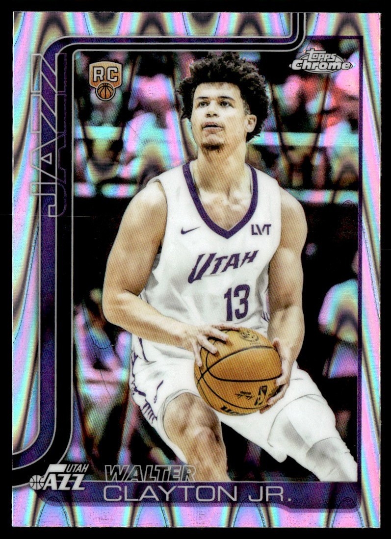 2025-26 Topps Chrome RayWave Walter Clayton Jr. RC #268