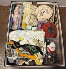 Lot of Vintage Sewing Notions Buttons Needles...