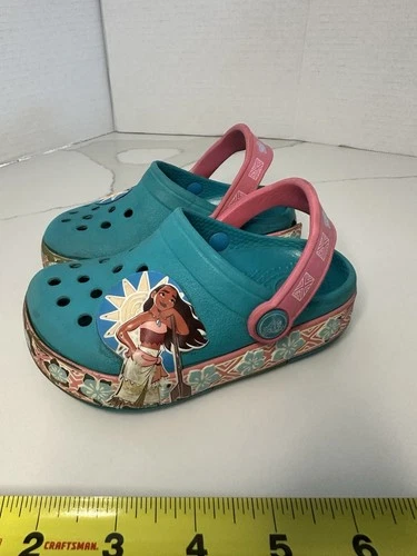 Toddler Crocs Size 8 Moana Disney