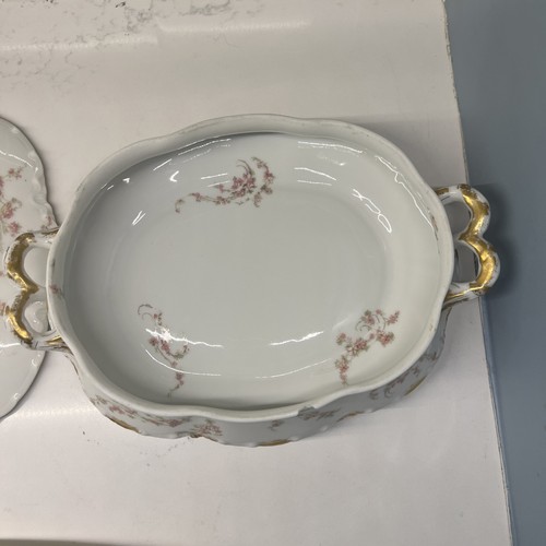 Antique HAVILAND & Co. Limoges THE NORMA 8" Oval Covered Vegetable Serving Bowl - Picture 11 of 14