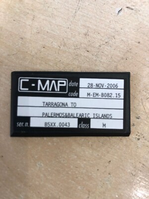 C - Map NT - TARRAGONE to PALERMOS & BALEARIC ISLA  - Charts Map Raymarine -FREp