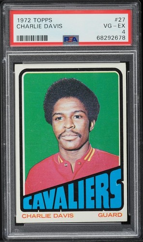 1972 Topps Basketball Charlie Davis #27 PSA 4