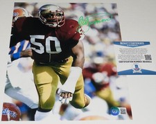 RON SIMMONS AUTOGRAPHED 8X10 COLOR PHOTO (WWE / SEMINOLES) - BECKETT COA!