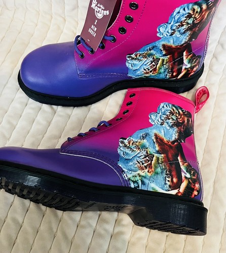 Botas Ultra Raras Dr. Martens 1460 Nuevo Pedido Técnica Colaboración Rosa EE. UU. Hombres 11 - Imagen 3 de 5