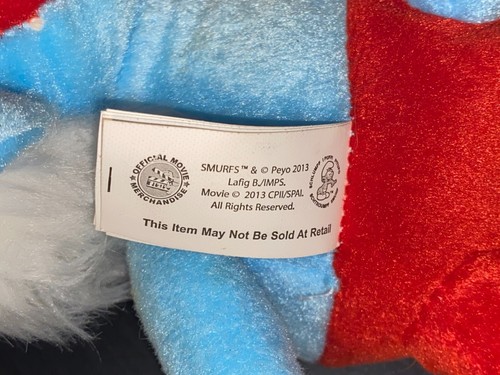 10” 2013 PAPA SMURF THE SMURFS MOVIE PLUSH NEW WITH TAG BY KELLYTOY MINI PLUSH - Picture 3 of 4