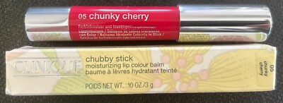 Clinique Chubby Stick Moisturizing Lip Colour Balm BNIB 0.1oz./3g Chunky Cherry
