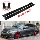 78.7'' Car Side Skirt Body Kit Extension Splitter Diffuser Panel Lip For Lexus