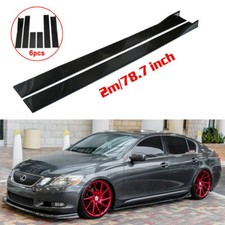 78.7'' Car Side Skirt Body Kit Extension Splitter Diffuser Panel Lip For Lexus