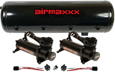 Airmaxxx Dual 480 Air Compressors With 8 Gallon 9-port Tank 150 Psi For Air Ride