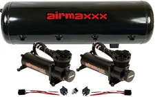 airmaxxx Dual 480 Compressors with 8 Gallon 9-Port Tank 150 PSI Air Ride