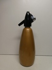 SPARKLETS GOLD ANODISED SODA SYPHON WATER BOTTLE BAR  MADE IN ENGLAND 