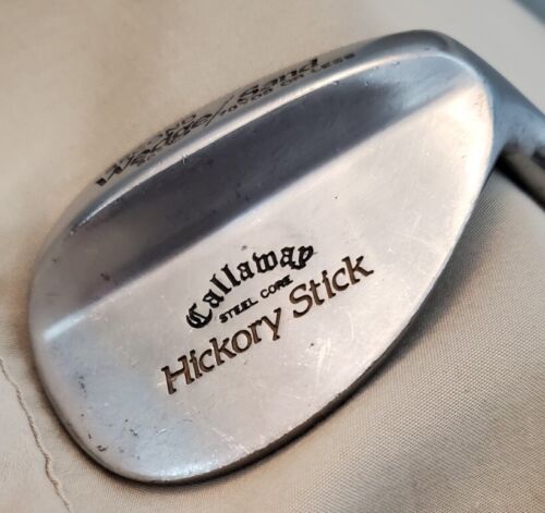 "Bastone Hickory vintage Callaway nucleo in acciaio 2° cuneo 56*/sabbia 70 YDS o meno 36" - Foto 3 di 19