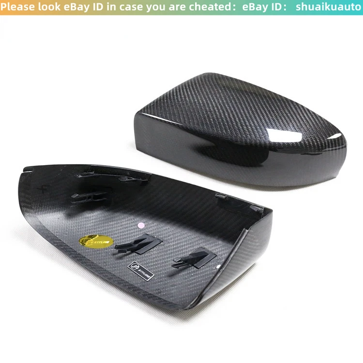 For 13-16 Maserati Ghibli Quattroporte Carbon Fiber Mirror Cover Replacement Cap Foto 4 de 4