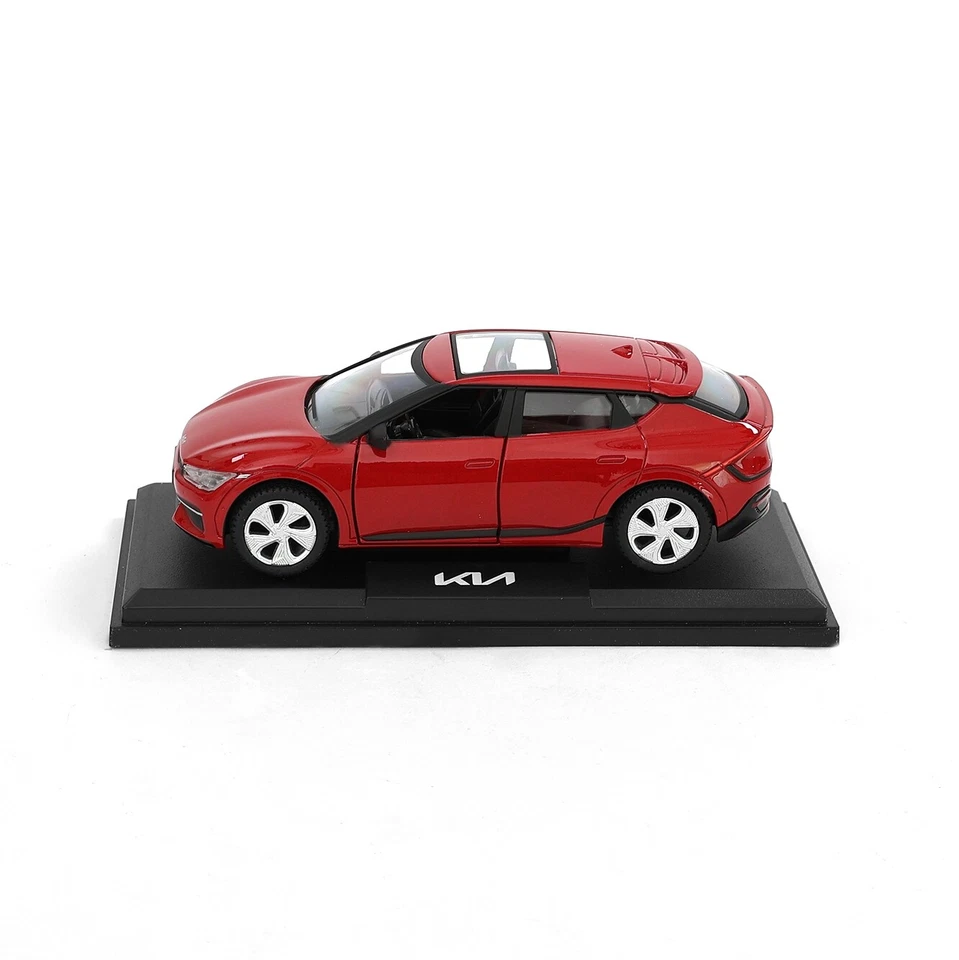 Kia EV6 Modellauto Sammlermodell Runway Rot Metallic 1:38