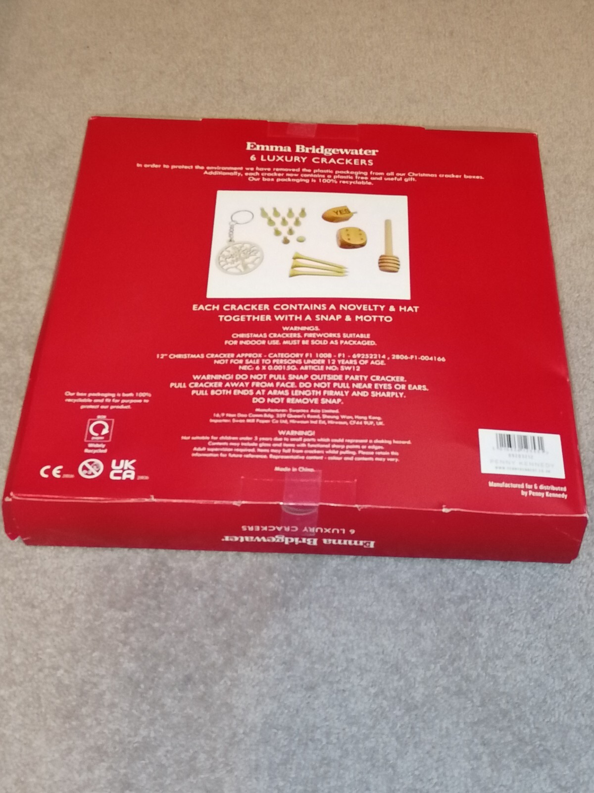 Emma bridgewater luxury christmas crackers x 6 Boxed eBay