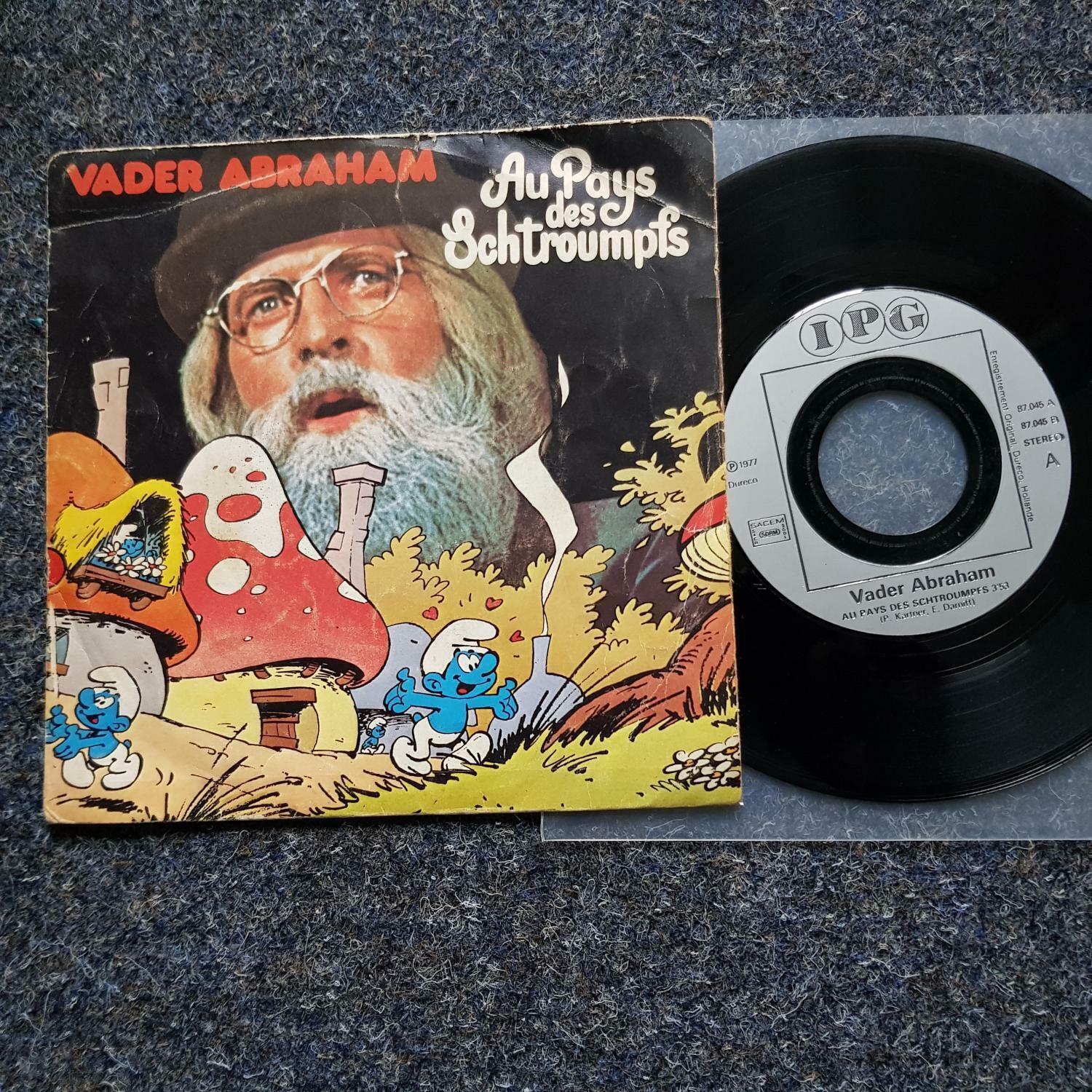 7"" Single Vinyl Vader Abraham - Au pays des Schtroumpfs SUNG IN FRENCH