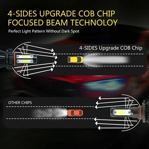 Pair 7" Round LED Headlights Hi/Lo Fit Chevy Truck 1947 1948 1949 1950 1951-57 - Picture 9 of 16