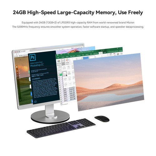 Beelink Mini PC Game EQi12 Intel Core i5-12450H DDR5 24GB+500GB/1TB up to 4.4GHz - Picture 22 of 23