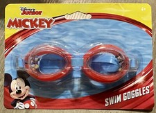 Disney Junior Mickey Mouse Swim Goggles, Adjustable, Ages 4 , NEW