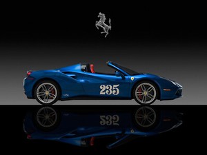 Details About Ferrari 488 Spider Automotive Car Wall Art Giclee Canvas Print Photo