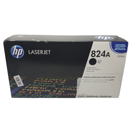 HP 824A Black Imaging Drum Cartridge CB384A Genuine Original Color LaserJet - Afbeelding 13 van 14
