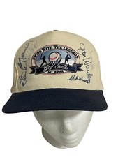 MLBPAA Swing With The Legends Golf Series Snap Back Hat/Cap with 12 Autographs