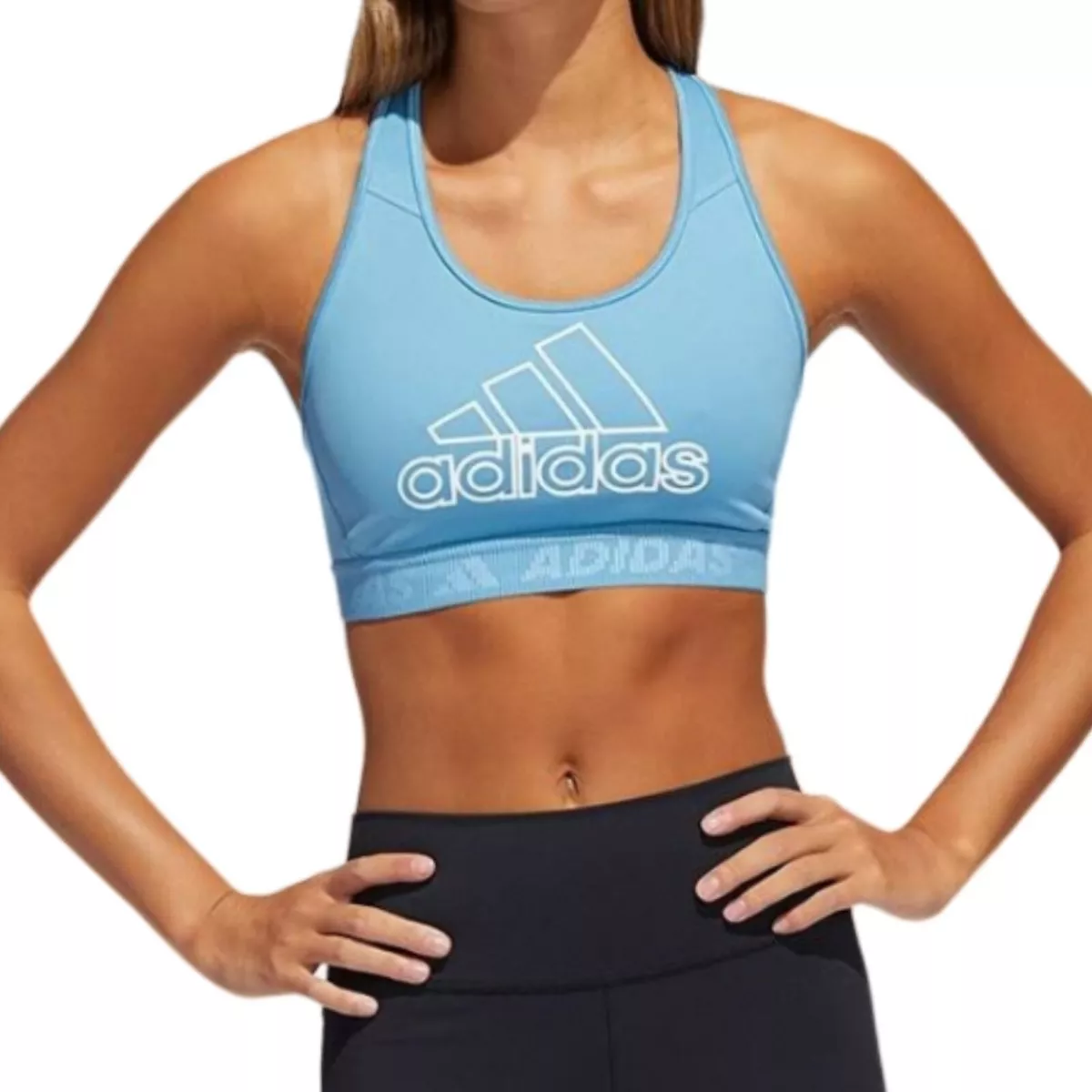 Adidas blue hotsell sports bra