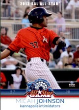 2013 SAL All-Star North Brandt #17 Micah Johnson Indianapolis Indiana IN Card