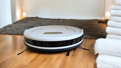 Laresar Evol 3S Roboter-Staubsauger 4000Pa Mit App-Steuerung, Wischfunktion Weiß