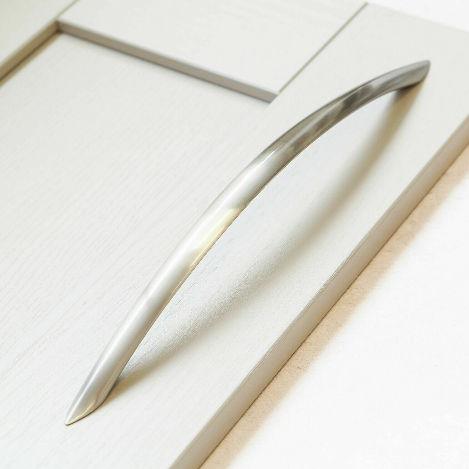 10 x 320mm Brushed Nickel Handles Cabinet Door Drawer Pull Bow