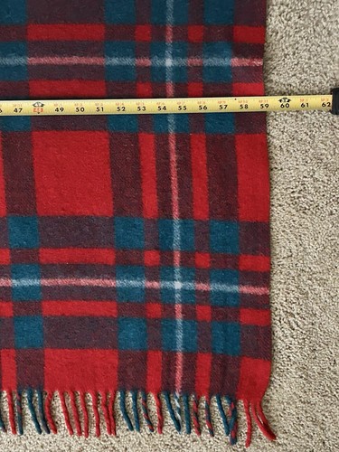 Coperta lana vintage 59”x66” Ayers of Lachute Canada MacGregor tartan antitarme - Foto 4 di 6