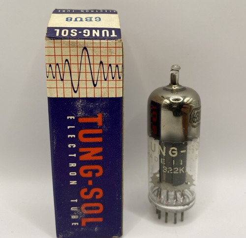 Vintage Tung-Sol Elektron/Vakuumröhre 6BU8 mit Box GETESTET mit Fotos!